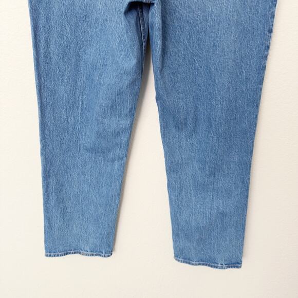 [Abercrombie & Fitch] High Rise The 90s Straight Medium Tonal Jeans NWT Sz 32 14 - Picture 7 of 11